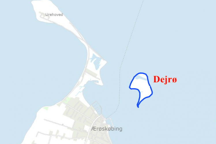 Del af Dejrø ud for Ærøskøbing er til salg