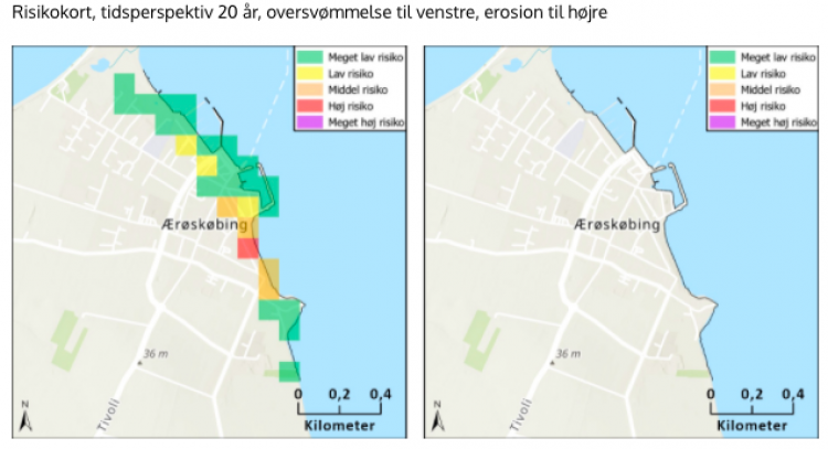 2 Ærø-områder har risiko for oversvømmelse