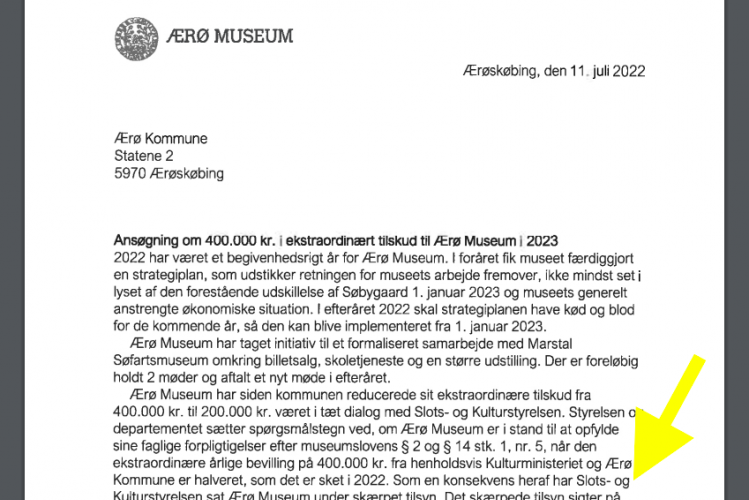 Økonomisk krise i Ærø Museum medfører skærpet tilsyn