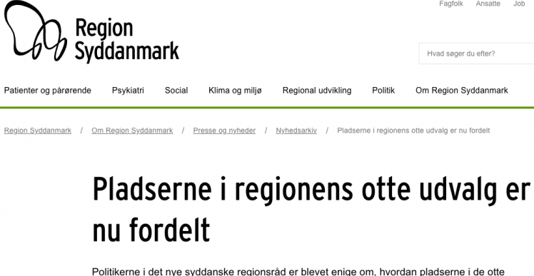 Ærø-valgt ind i 2 råd for Region Syddanmark