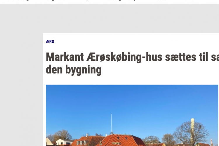 Fyns Amts Avis sælger bladhus i Ærøskøbing