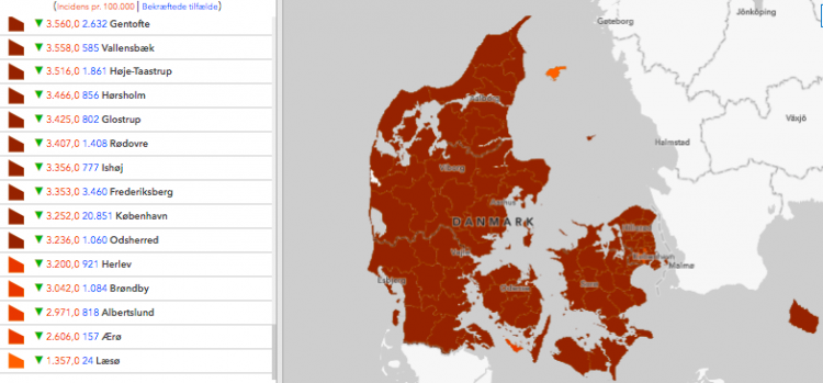 Ærø har Danmarks næstlaveste smittetal
