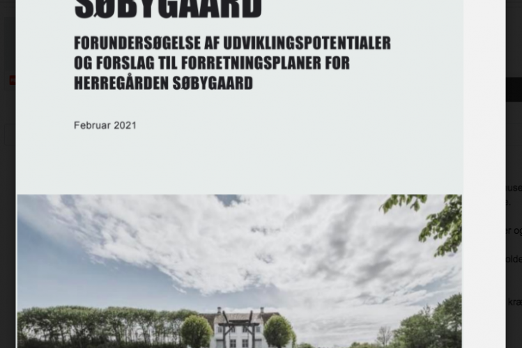 Søbygaard skal ombygges til hotel og oplevelsescenter for 34-46 millioner